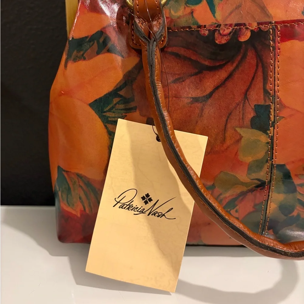 Patricia Nash Floral Robine Handbag Purse Dust Bag Shoulder Bag Crossbody NEW - Picture 2 of 9